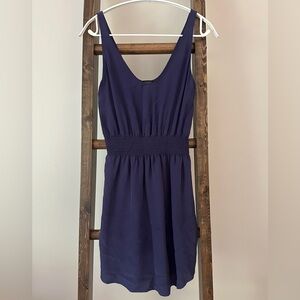 Aritzia Babaton blue silk dress size xxs